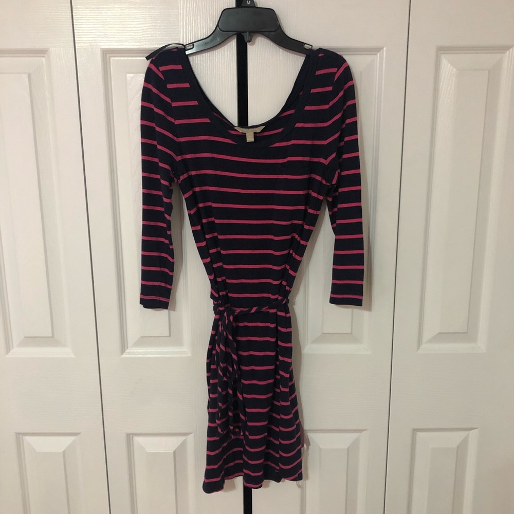 Banana Republic 3/4 sleeve stripped dress